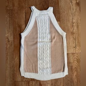 NWOT Cotton by Autumn Cashmere Sleeveless Colorblock Top Size XS